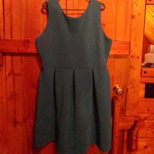 Teal Fit and Flare Dress